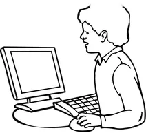 Учень шукає інформацію