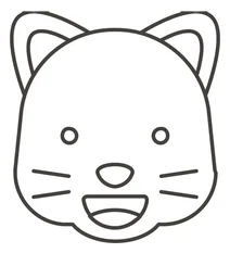Усміхнене котяче обличчя