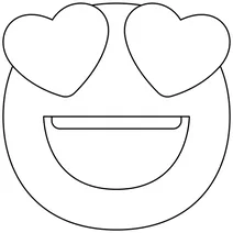 Усміхнене обличчя з очима-сердечками emoji