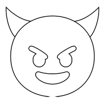 Усміхнене обличчя з рогами emoji