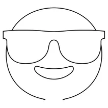 Усміхнене обличчя з сонцезахисними окулярами emoji