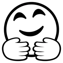 Усміхнене обличчя з відкритими руками emoji