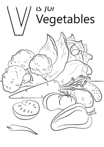 V — овочі