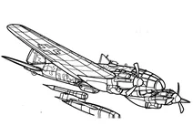 Важкий бомбардувальний літак heinkel
