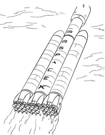 Важкий spacex falcon