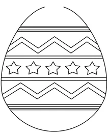 Великодня писанка із зірками