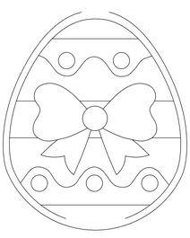 Великодня писанка з бантиком