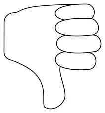 Великий палець вниз emoji