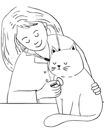Ветеринар з котом