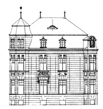 Вілла ешбаум, бонн: вуличний фасад, 1901