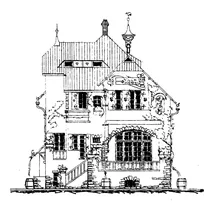 Вілла паффендорф: фасад до рейну, 1896