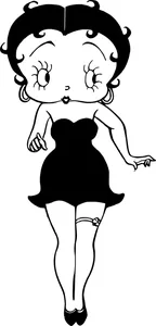 Вінтажна передня частина betty boop
