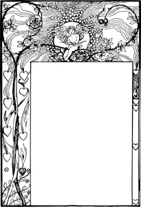 Вінтажна проста рамка амура