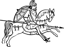 Вінтажний англосаксонський вершник