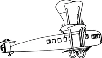 Вінтажний біплан bristol pulman