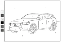 Volvo v60 — розфарбування за номерами