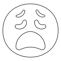 Втомлене обличчя emoji