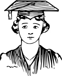 Випускниця 1920 року, жінка