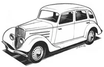 Витончене ретро авто peugeot 201m