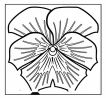 Woodcut flower (1920) by julie de graag