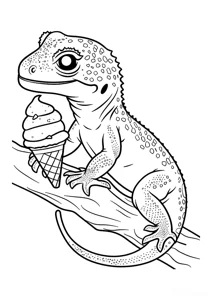 Ящірка з морозивом