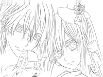 Юкі та зеро із манги”лицар-вампір”(укр.vampire knight )