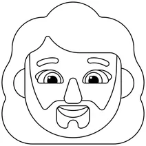 Жінка борода emoji