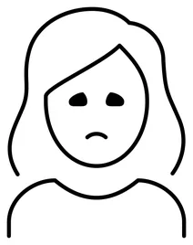 Жінка хмуриться emoji