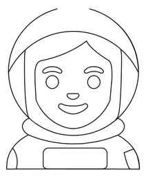 Жінка-космонавт емодзі
