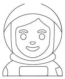 Жінка-космонавт emoji