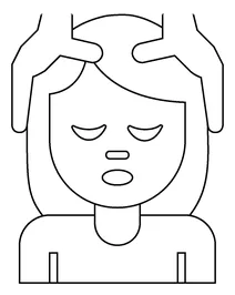 Жінка отримує масаж emoji