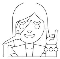 Жінка співачка emoji