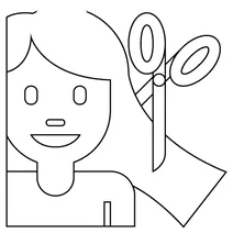 Жінка стрижеться emoji