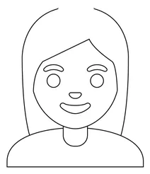 Жінка з білим волоссям emoji