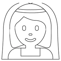 Жінка з фатою emoji