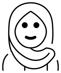 Жінка з хусткою emoji