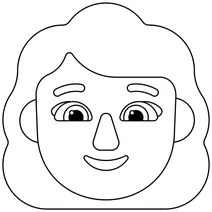 Жінка зі світлим волоссям emoji