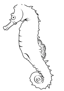 Жовтий морський коник (hippocampus kuda)