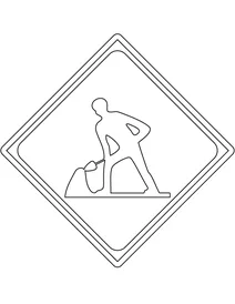 Знак «дорожні роботи» — японія
