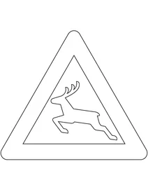 Знак «дикі тварини» у данії