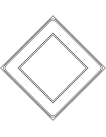 Знак: головна дорога (італія)