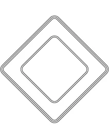 Знак «головна дорога» — росія