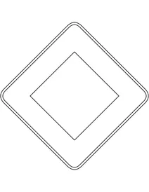 Знак «головна дорога» в іспанії