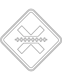 Знак «необладнаний залізничний переїзд» (бразилія)