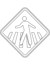 Знак «пішохідний перехід» (бразилія)
