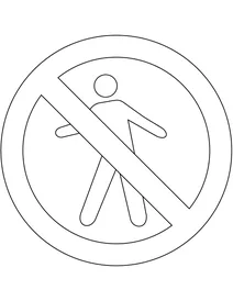 Знак «пішоходам заборонено» (бразилія)