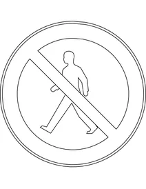 Знак: пішоходам заборонено — фінляндія