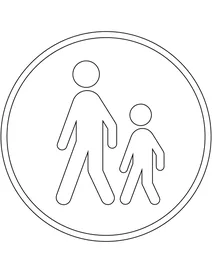 Знак «тільки пішоходи» у данії