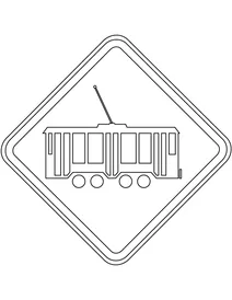 Знак «трамвайний переїзд» (бразилія)