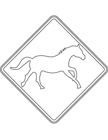 Знак в австралії — брамбі (дикі коні)